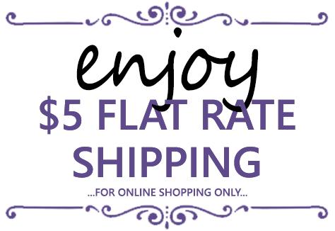 $5 Flat Rate Online Shipping