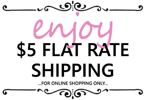$5 Flat Rate Online Shipping