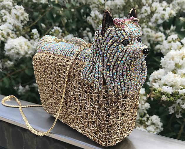 Jeweled Dog Handbag