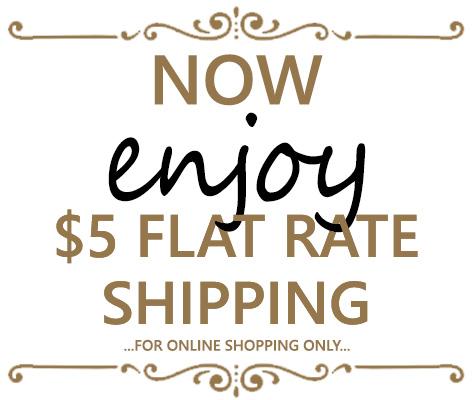 _5 Flat Rate Online Shipping