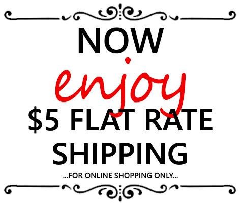 $5 Flat Rate Online Shipping