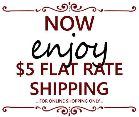 $5 Flat Rate Online Shipping
