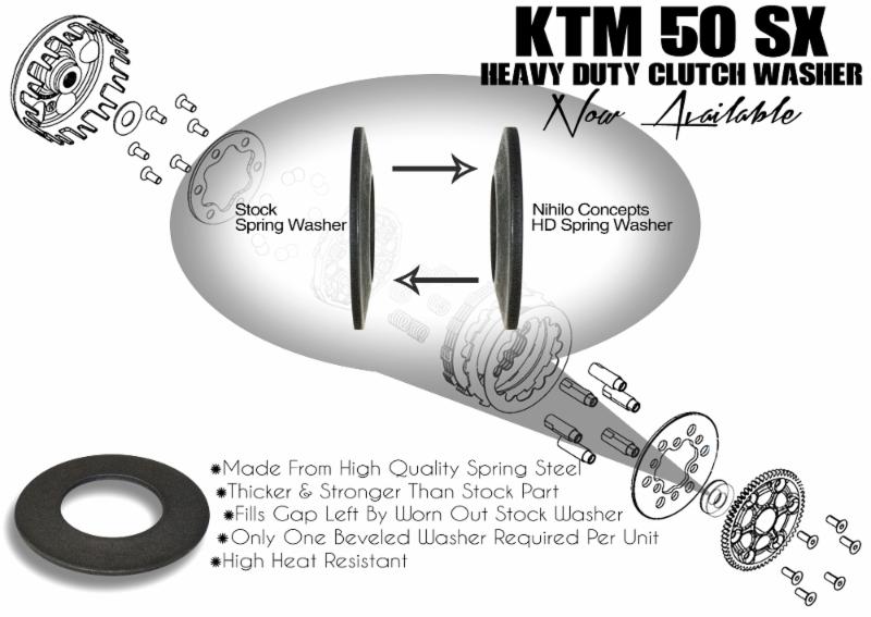 KTM 50 SX Heavy Duty Clutch Cush Spring Washer