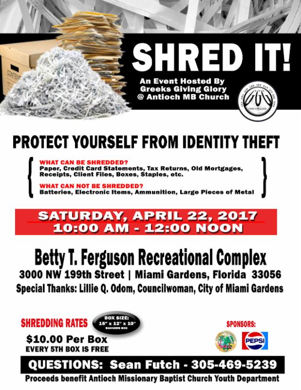 Community Partner Event Shred It Protect Yourself From Identity Theft