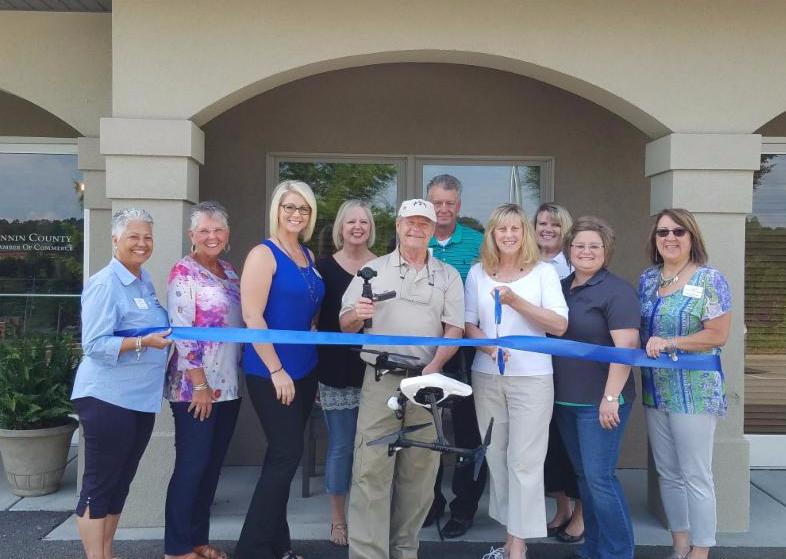 Ribbon Cutting for Cloud Hopper Aerial Pix