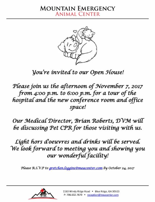 MEAC Open House Poster