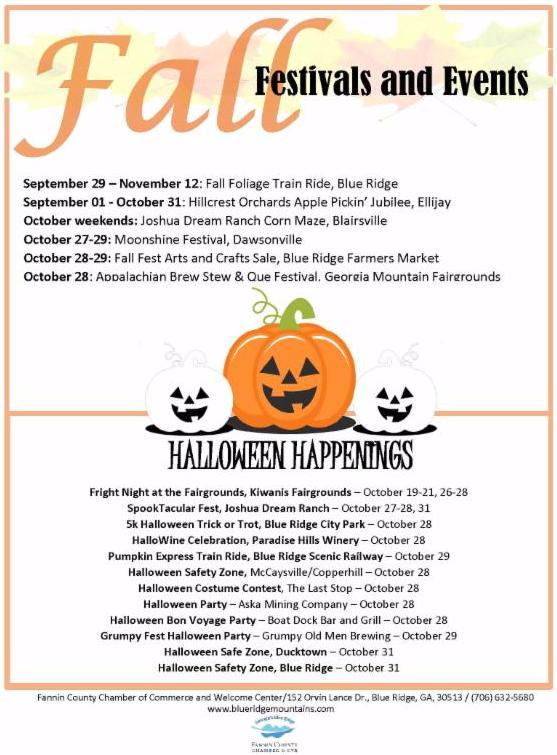 Fall Festivals and Halloween Happenings Poster