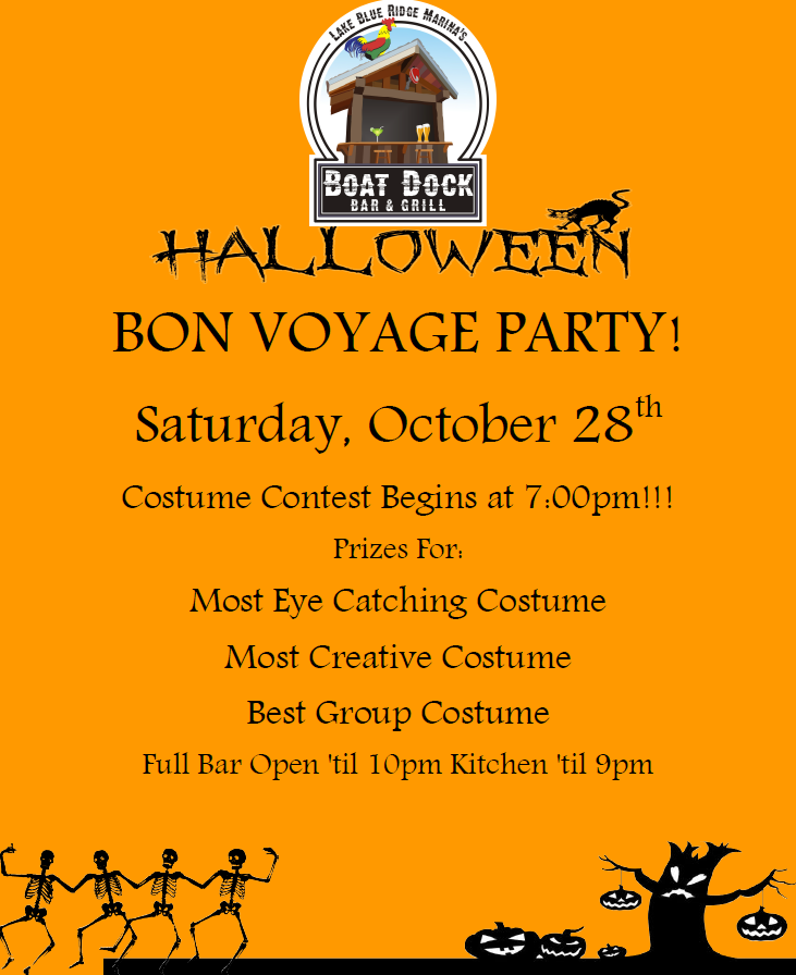 Halloween Bon Voyage Party_ Boat Dock Bar and Grill