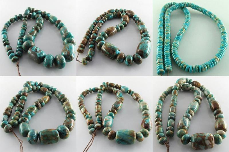 New Fox Mine Turquoise And Opalized Clams