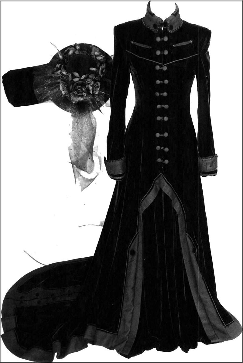 VelvetDressHatMuff B&W wBorder