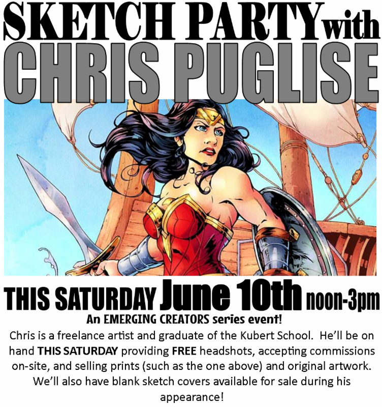 sketch party with Chris Puglise