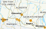 map of canada