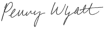 Penny's signature