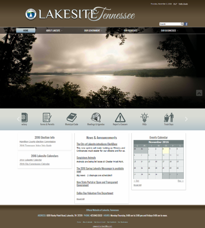Lakesite Tennessee Website