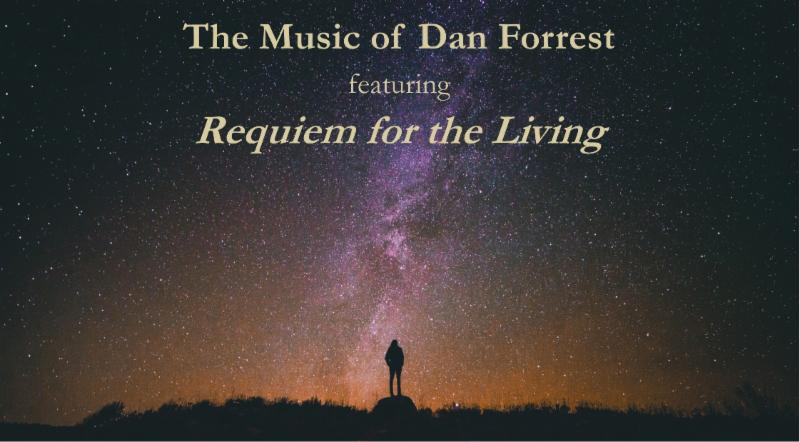 Summer Singers Dan Forrest concert image of starry sky and lone person