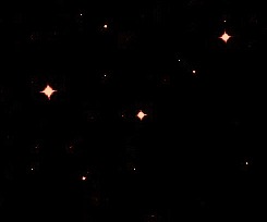 Lonely stars in a black sky