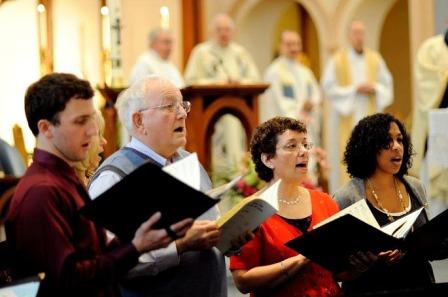 Choir singing