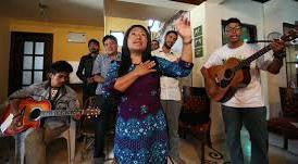 Choir in Nepal singing