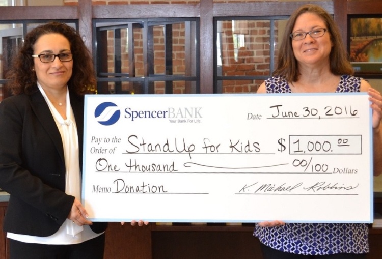 SpencerBANK Donates