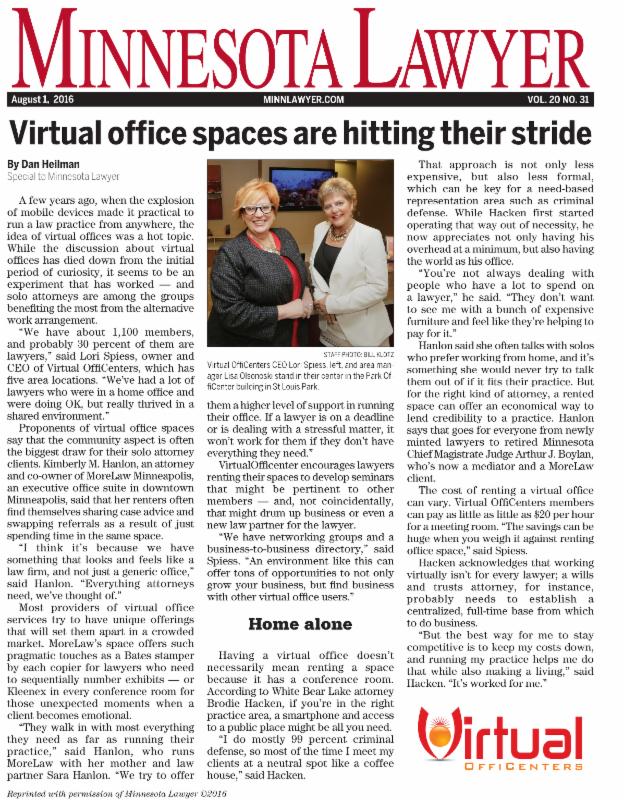 MN Lawyer Article