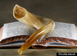 shofar on prayerbook