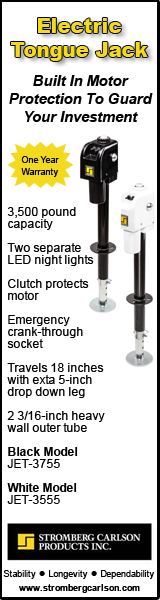 Check out Stromber's 3,500 pound electric tongue jack