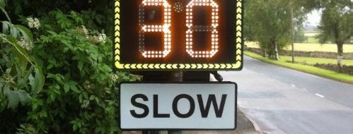 radar speed signs on
