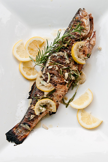 grilled bronzini