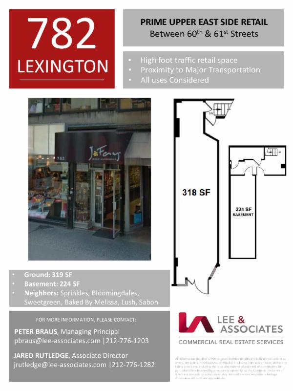 782 Lexington Ave Be Near Bloomingdales!