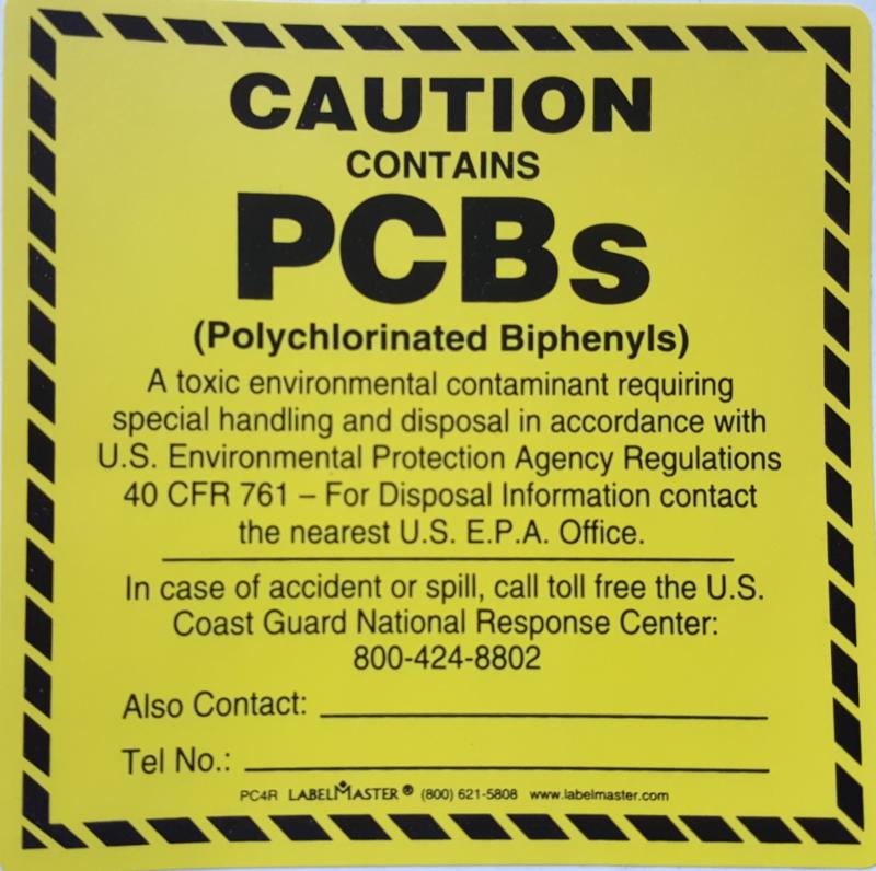 Label for PCB Waste