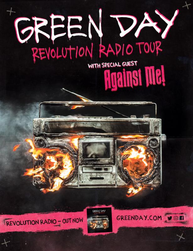 Green Day Kicks Off 2017 Revolution Radio North American Tour Tonight in Phoenix, AZ