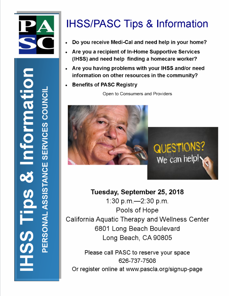 PASC/IHSS Tips & Information