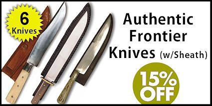 Frontier Knives from Crazy Crow
