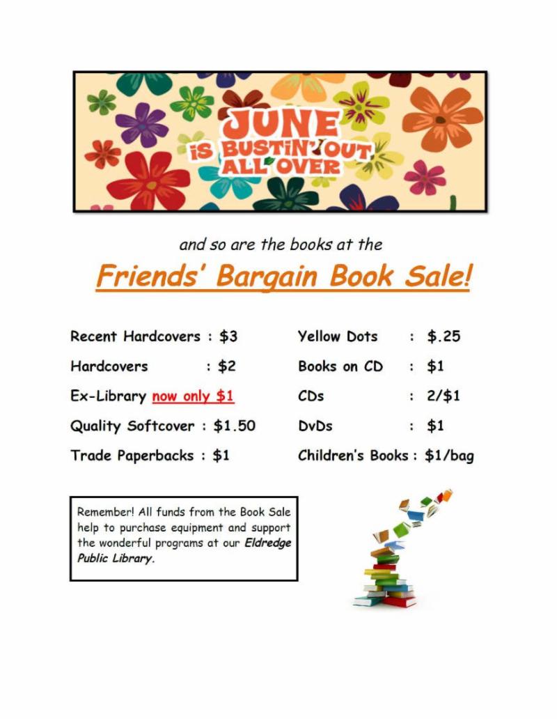 june 2018 Book sale Flyer