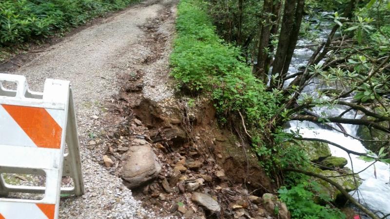 Road damage due to May rains 2018
