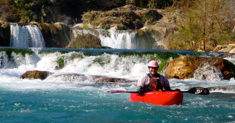 Ale after running the El Salto falls