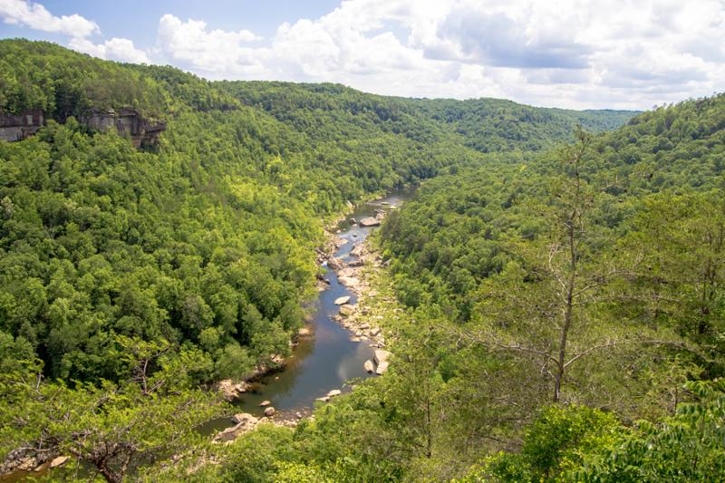 The Big South Fork Recreation National Recreation Area encompasses more than 125,000 acres and straddles the Kentucky and Tennessee border.