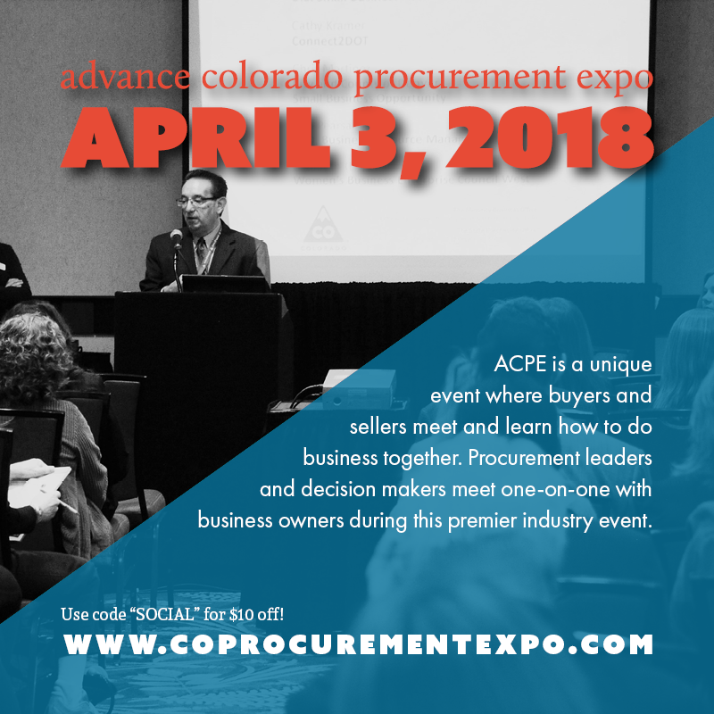 Advance Colordo Procurment Expo April 3, 2018
