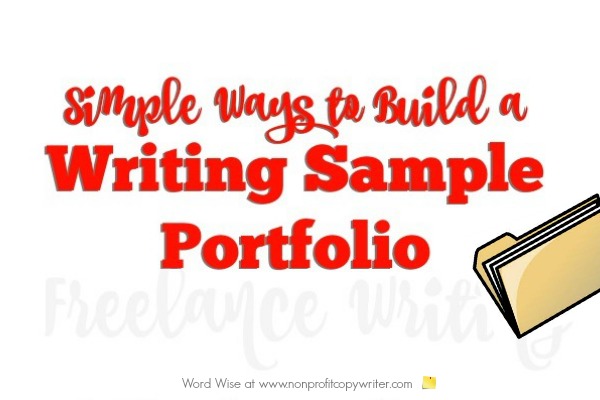 Simple ways to Build a Writing Sample Portfolio