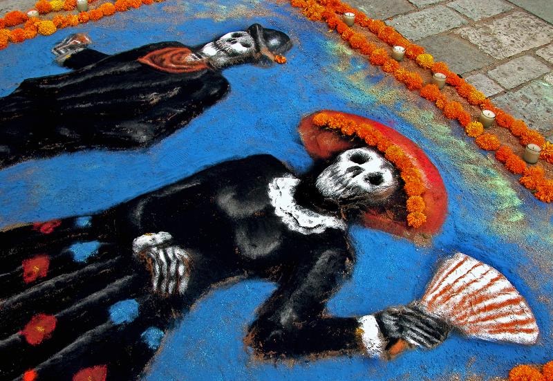 Catrina arenaDia de Muertos