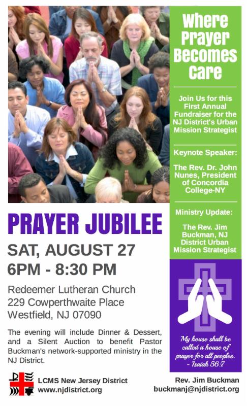 the grapevine prayer jubilee fundraiser reformation hymn festival