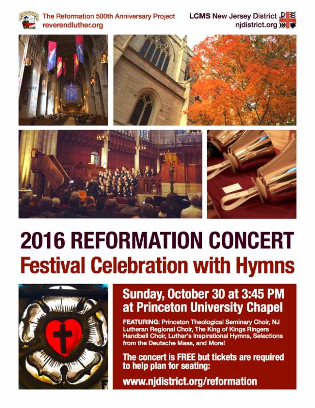 2016 Reformation Concert Poster