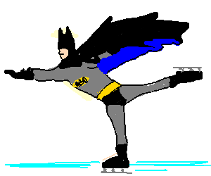 skating batman