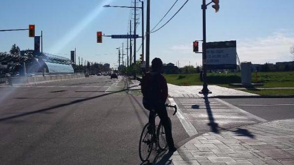 Katherine bike to work