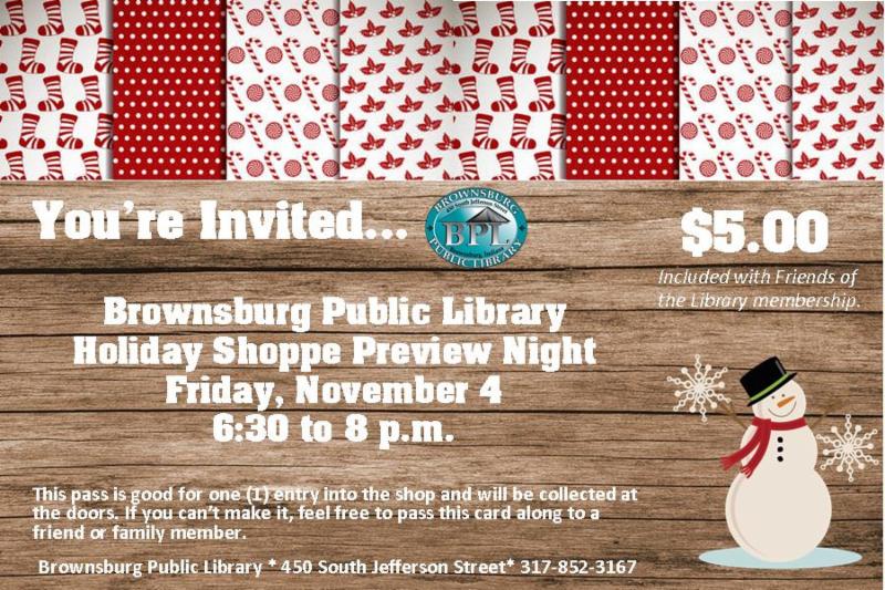 holiday shoppe preview night