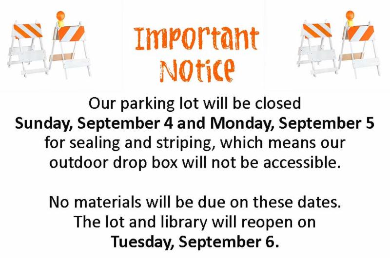 parking lot closure september 4 _ 5