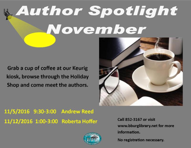 author spotlight november 5 9_30 am