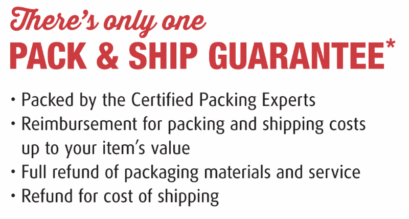 There is only one pack and ship guarantee. Allow email to show image to see details.