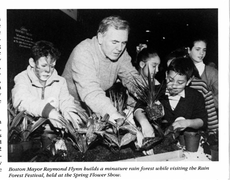 Mayor Flynn at the Flower Show