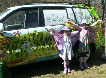 The Plantmobile planted pollinator friendly plants with kids at the Fairy House Workshop in Franklin Park_ Boston